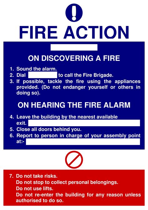 Generate a longevity plan after determining your strengths, weaknesses, and biological age. Fire Action Signs | Poster Template