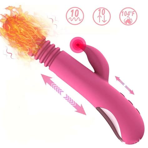 Thrusting Rabbit Vibrator For Women G Spot Stimulating Sex Toy Centerel