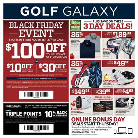 Golf Galaxy 2020 Black Friday Ad Black Friday Ads Galaxy Black Friday