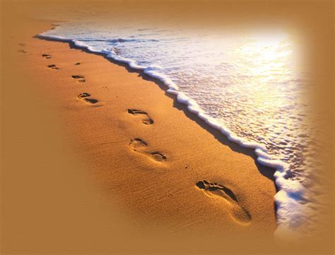 Why not commemorate it with a lovely painted rock with your vacation keepsakes? Footprints in the Sand