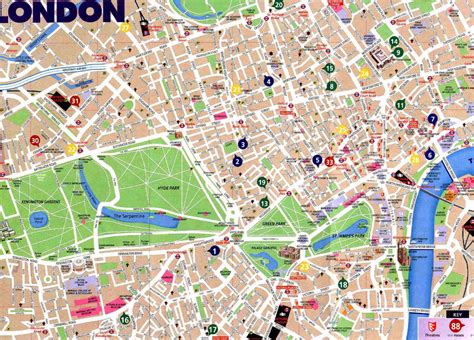 London Street Map Of London Map Of London City London Map