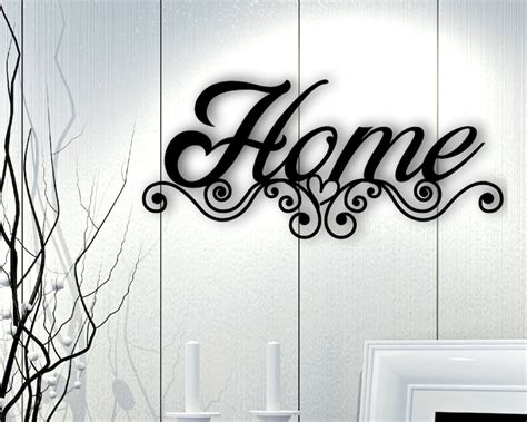 Sign That Says Home Sign For Home Metal Wall Art Metal Etsy