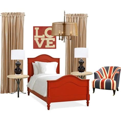 For relaxing and a dining table with really cool chairs. Red, black, tan bedroom | Tan bedroom, Design, Furniture