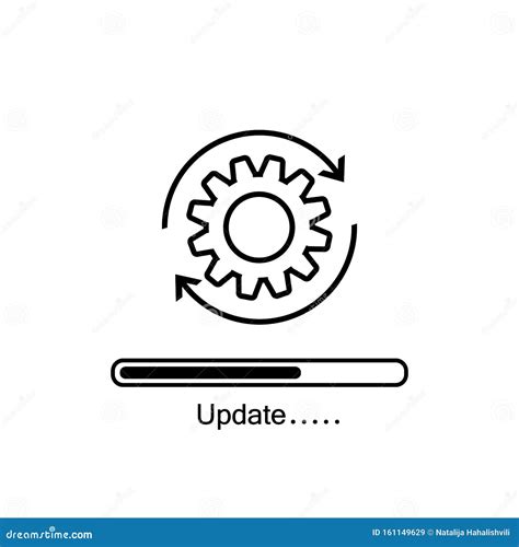 Loading Process Update System Icon Concept Of Upgrade Application