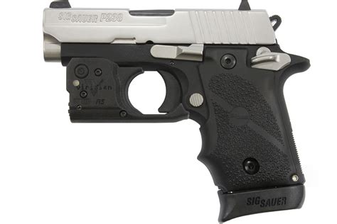Sig Sauer P238 Two Tone 380 Acp Centerfire Pistol With Viridian R5 Red