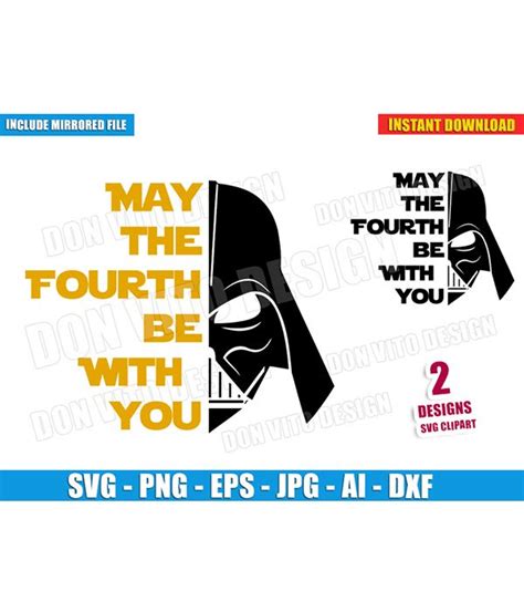 May the 4th, also known as star wars day, was chosen as the series' unofficial holiday because the date sounds like, may the following day, twitter user @clarebking posted a picture of the queen of england holding a may the fourth be with you sign (shown. Pin on Star Wars SVG Files