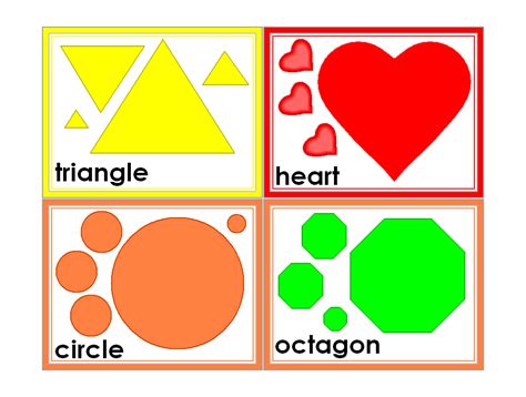 6 Best Images Of Preschool Printable Shapes Flash Cards