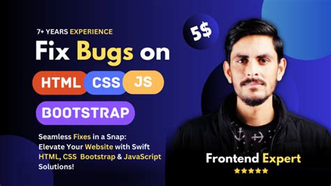 Expertly Fix Html Css And Bootstrap Issues In Just An Hour By Frontend Guru Fiverr