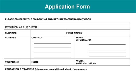 Centra Job Application Form Doc Docdroid