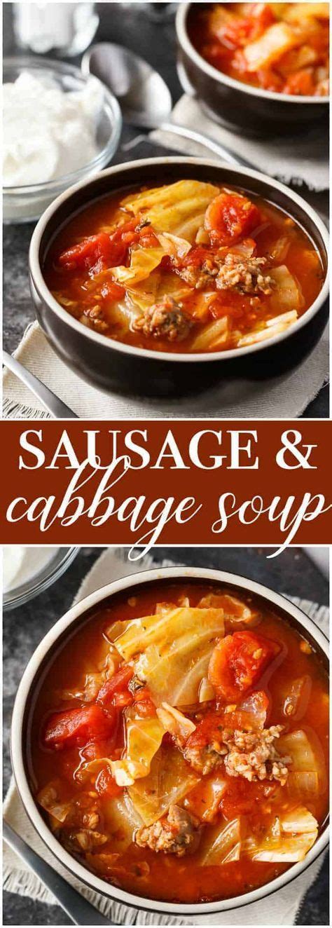 Stir every now and then. Sausage & Cabbage Soup - This low carb soup is easy to ...