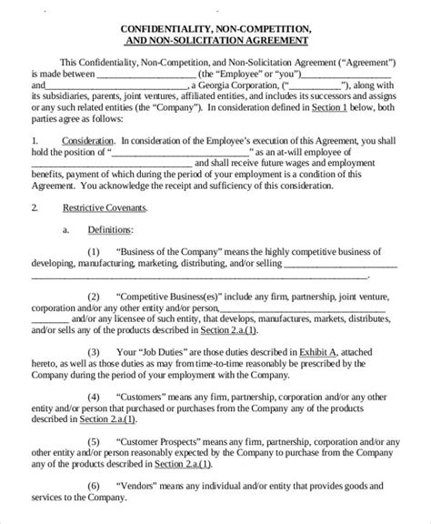 • about the purchase or sale of salvage. Insurance Non-Compete Agreement Template- 8+ Free Word ...