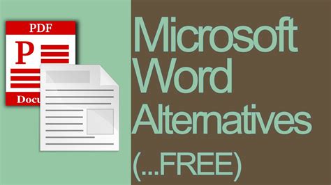 Microsoft Word Alternative What Is The Best Free Word Processing