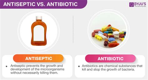 What Is The Difference Between An Antiseptic And An Antibiotic