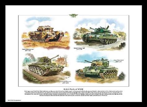 Ww2 Tanks Art Print Comet Cruiser Tank Cromwell Cruiser Crusader