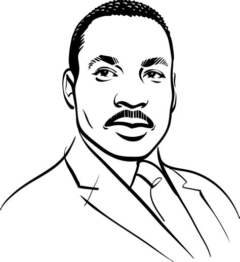 Martin Luther King Jr Drawing Outline Draw Martin Luther King Art