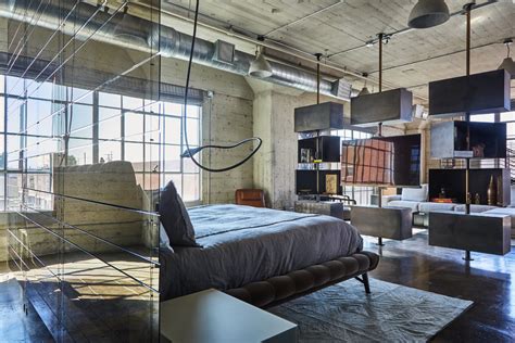 Contact one of our leasing consultants today and we'll help you find the perfect floorplan for your lifestyle. DTLS Industrial Loft Apartment: Bedroom - Industrial ...