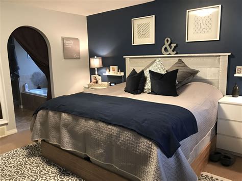 Navy Blue Master Bedroom Makeover Homedecorbedroom Stylish Master