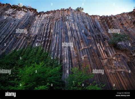Basalt Columns Natural Volcanic Rock Formation In Sinop Boyabat