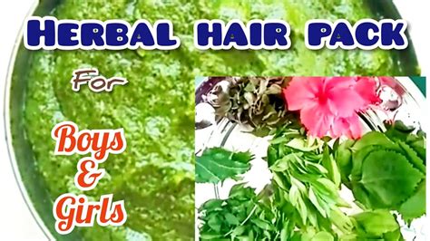 Herbal Hair Pack For Boys And Girlshomemade Hair Pack For Healthy Hair