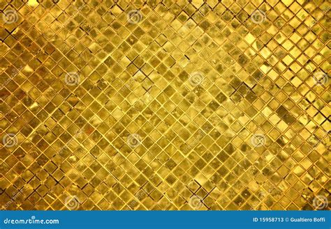 Golden Tiles Background Stock Image Image Of Background 15958713