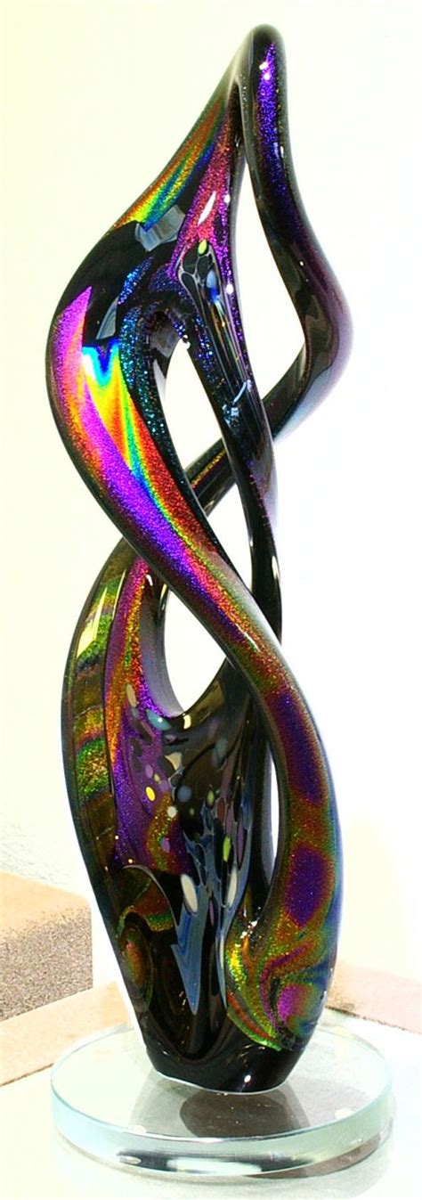 Dichroic Glass Art Sculpture From Kela S A Glass Gallery On Kauaii Glass Art Glass Art