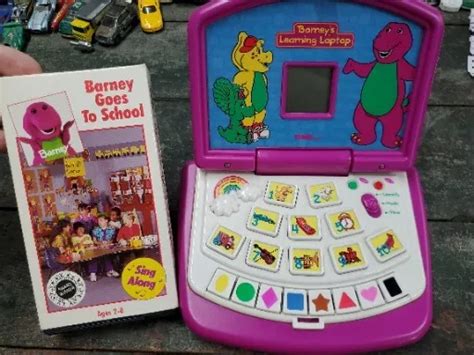 Vintage 1999 Barneys Learning Laptop Working Barney Goes To School