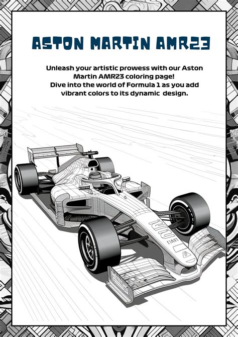 Rev up Your Creativity: F1 Cars Coloring Book for Adults - Etsy