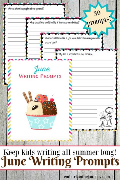 30 Elementary Writing Prompts For June Kick Off Your Summer And