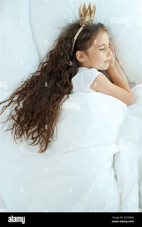 The Little Girl Goes To Bed In The Morning Stock Photo Alamy