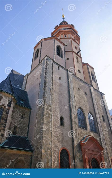 St Nicholas Church Leipzig Germany Stock Image Image Of Blue