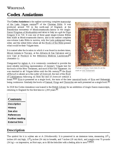 Codex Amiatinus Pdf Religious Texts Bible