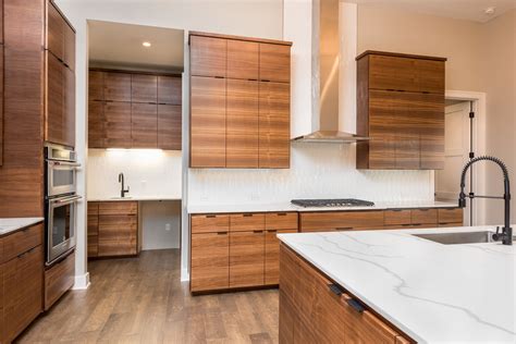 But when you paint your cabinets you do not want the open / negative grain to be showing. Gorgeous custom "grain-matched" walnut cabinets with plywood boxes and soft-close door and ...