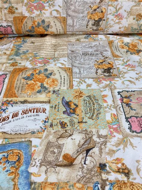 Shop floral fabric at onlinefabricstore.net. VINTAGE ROSE Floral Print Designer Curtain Upholstery ...