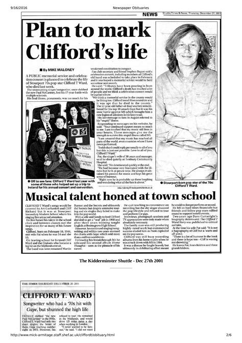 Obituary Template Word Document