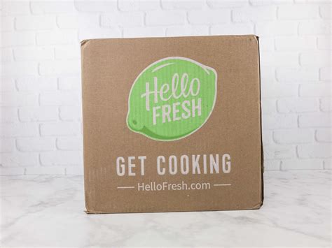 October 2017 Hello Fresh Subscription Box Review Coupon Hello