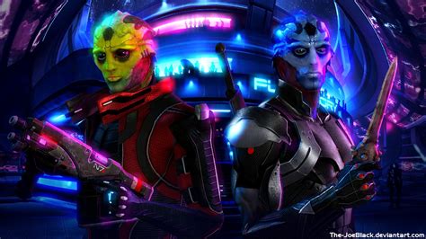 Mass Effect Thane And Ekram By The Joeblack On Deviantart Mass