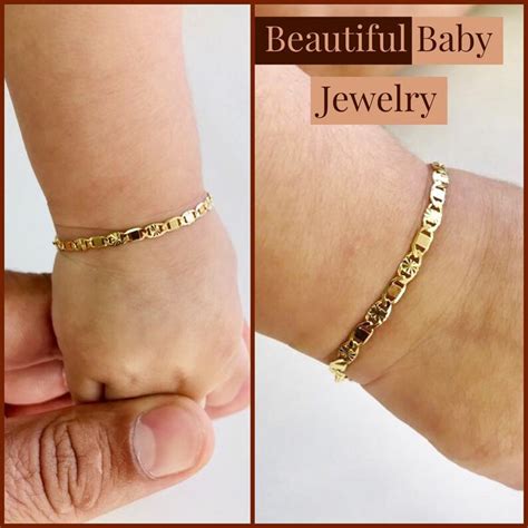 Newborn Babychildrens Boysgirls Gold Filled Baby Bracelet Etsy