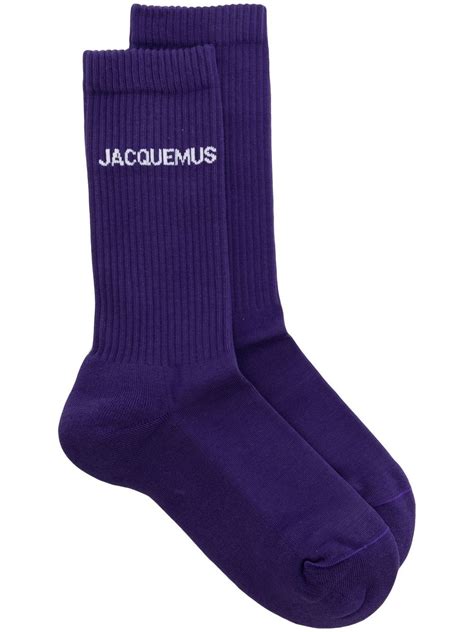 Jacquemus Logo Intarsia Ankle Socks Farfetch