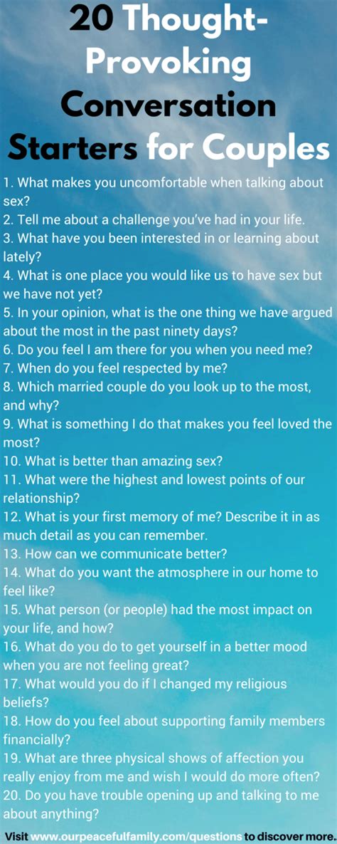Questions For Couples Discover 69 Thought Provoking Conversation