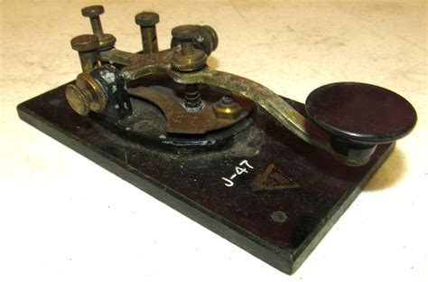 Vintage Wwii Military Transmitter Telegraph Key J 47 Ec