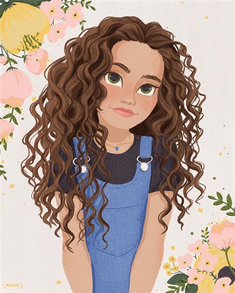 Pin By Zoey On Art In 2020 Curly Hair Cartoon Anime Curly Hair