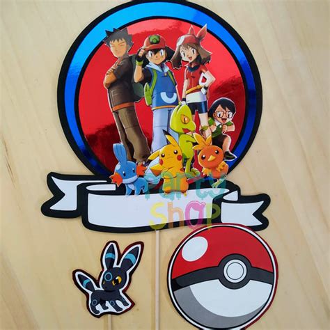 Topo De Bolo Pokémon Party Shop Mais De 5000 Produtos Para Todo O