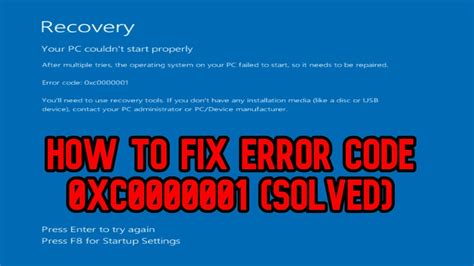 How To Fixed Code 0xc0000001 Windows 10 Bootbcd Error Code 0xc0000001
