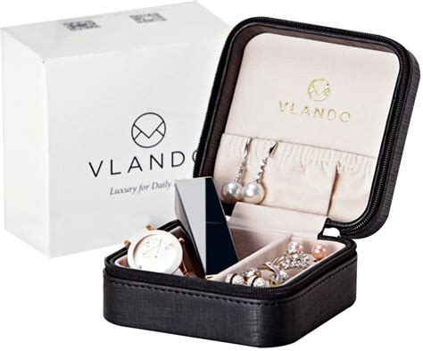 Vlando Small Travel Jewelry Box • Rose Clearfield