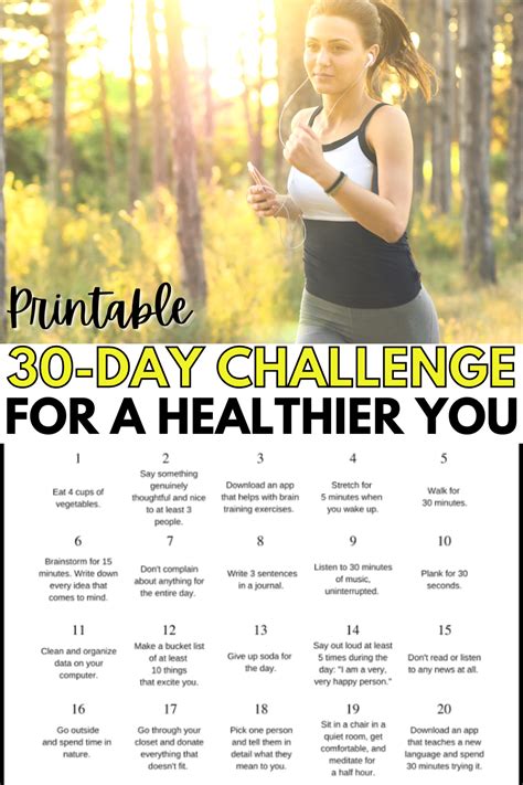 30 Day Challenge For A Healthier You Wondermom Wannabe