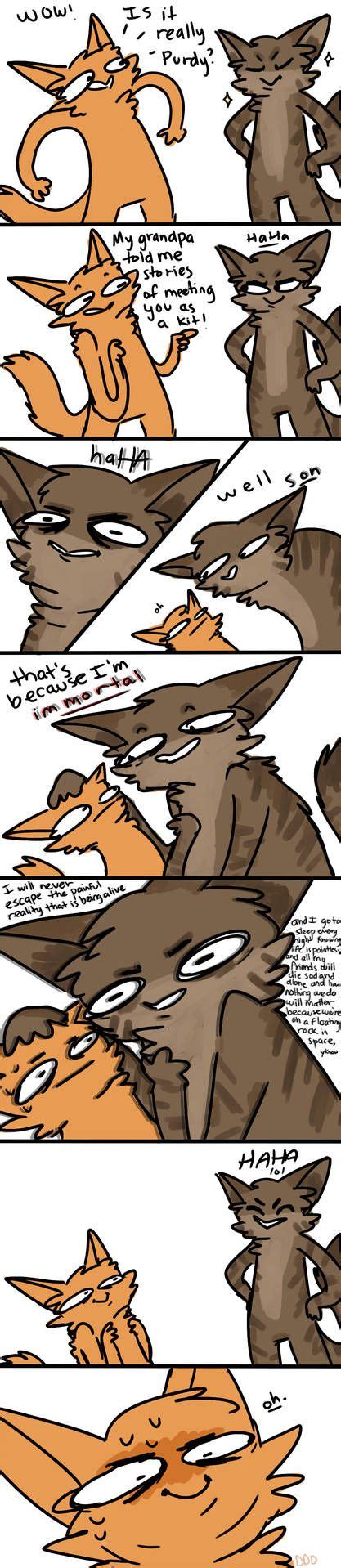 However, we humans are petty creatures and we're also vindictive creatures. oh ok by diddlydarndunkaccino | Warrior cats comics ...