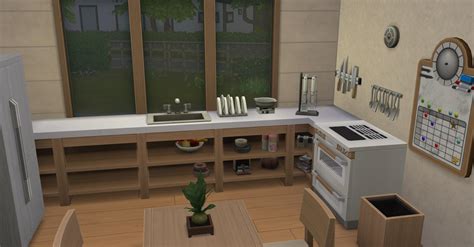 The Counters In Snowy Escape Let You Use The Shelves Underneath Rsims4