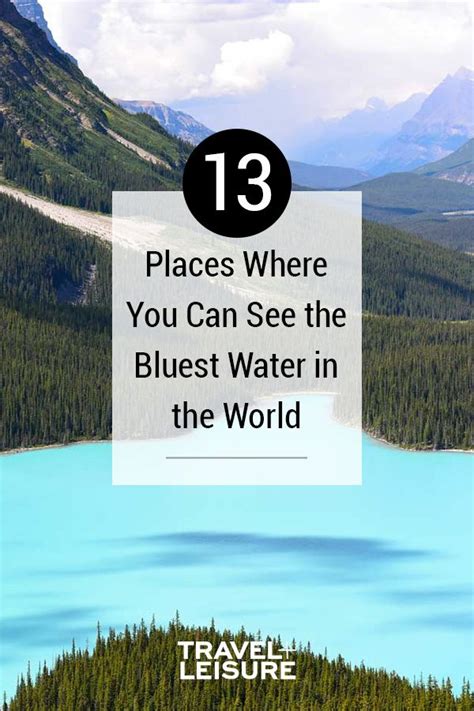 13 Places Where You Can See The Bluest Water In The World Blue Water