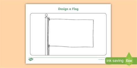 Design A Flag Template Primary Resources Teacher Made