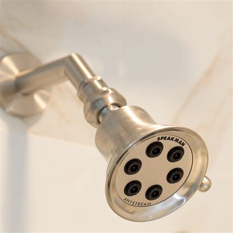 Speakman S 2254 Bn Anystream 3 Setting Showerhead For Stylish Bathroom Décor 2 5 Gpm Brushed